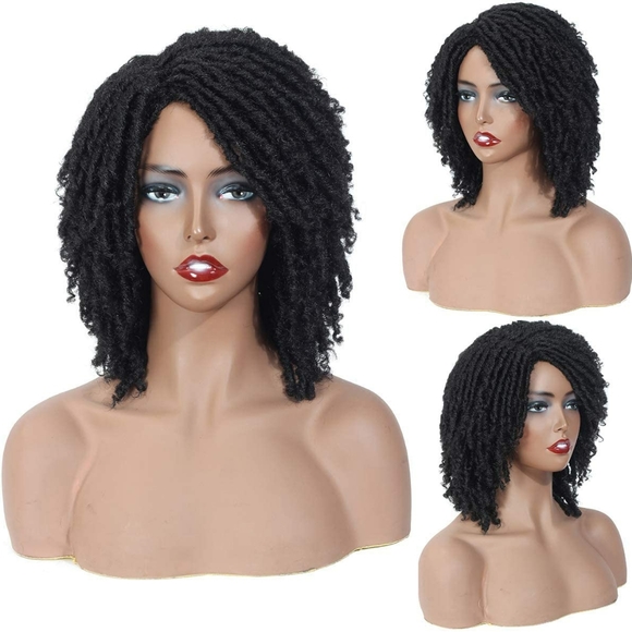 Dreadlocks Wig Faux Locs Crochet Hair 8in.  - Picture 2 of 5